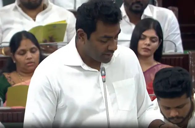 அமைச்சர் ஆதவ் அர்ஜூனா சட்டப்பேரவையில் உரையாற்றுகிறார்
