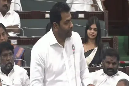 அமைச்சர் ஆதவ் அர்ஜூனா சட்டப்பேரவையில் உரையாற்றுகிறார்