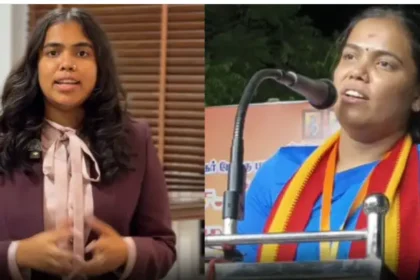 அமைச்சர் கீர்த்தனா பொதுக்கூட்டத்தில் உரையாற்றுகிறார்