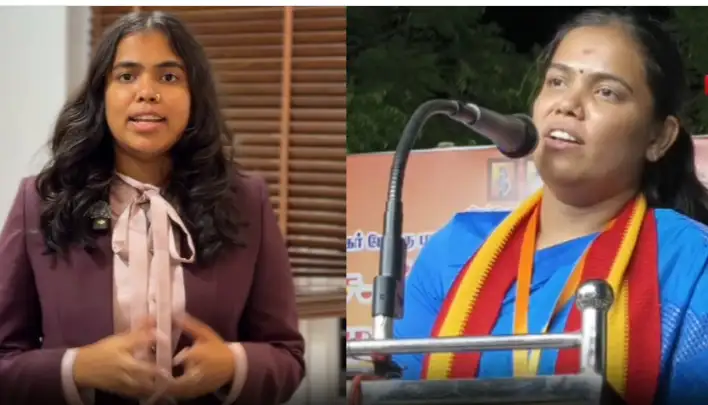 அமைச்சர் கீர்த்தனா பொதுக்கூட்டத்தில் உரையாற்றுகிறார்