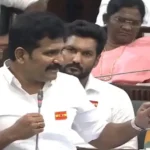 தமிழக சட்டப்பேரவையில் அமைச்சர் நிர்மல் குமார் மற்றும் எதிர்க்கட்சித் தலைவர் உதயநிதி ஸ்டாலின்