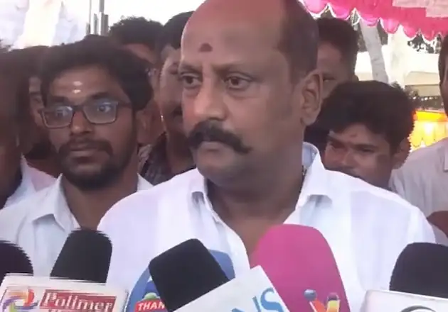 அமைச்சர் தமிழன் பார்த்திபன் ஒரு நிகழ்ச்சியில் பேசுகிறார்