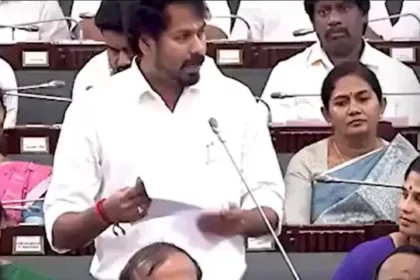 வேளாண்துறை அமைச்சர் வினோத் சட்டப்பேரவையில் உரையாற்றுகிறார்