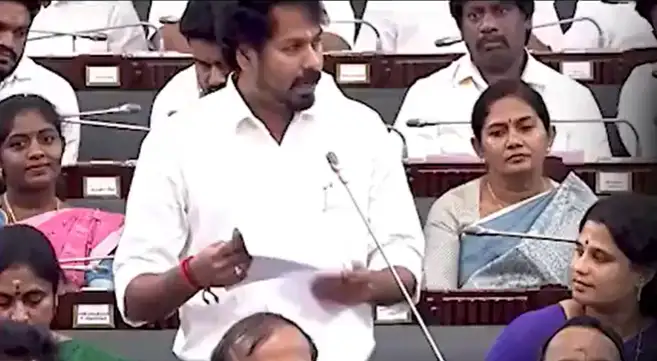 வேளாண்துறை அமைச்சர் வினோத் சட்டப்பேரவையில் உரையாற்றுகிறார்
