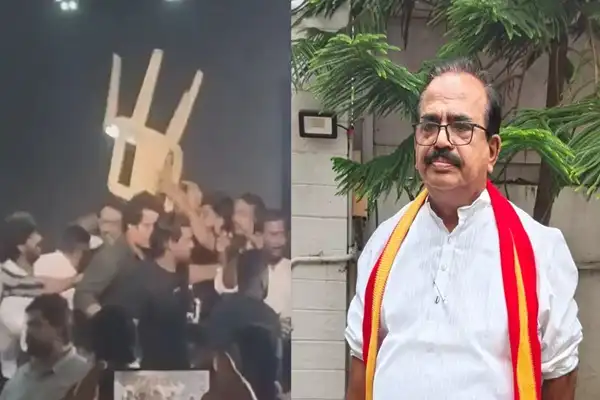 தமிழக வெற்றிக் கழகத்தின் மூத்த அரசியல் பேச்சாளர் நாஞ்சில் சம்பத்