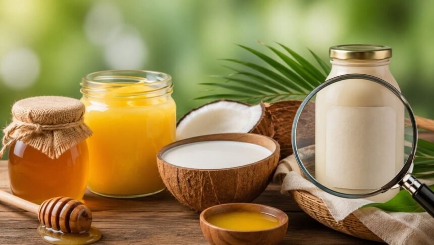 உணவுப் பொருட்களின் லேபிள்களைப் படிக்கும் நுகர்வோர்