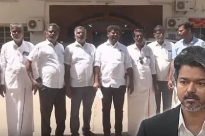 விழுப்புரம் மாவட்ட ஆட்சியர் அலுவலகத்தில் மனு அளிக்கும் ஊராட்சி மன்ற தலைவர்கள்