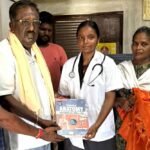புதுச்சேரி அரசு உள் இடஒதுக்கீடு மூலம் எம்பிபிஎஸ் படித்த மாணவி