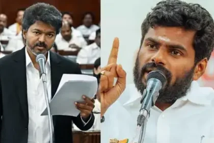 அண்ணாமலை செய்தியாளர் சந்திப்பில் பேசுகிறார்