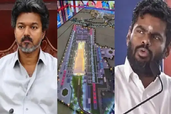 பாஜக தலைவர் கே. அண்ணாமலை செய்தியாளர் சந்திப்பில் பேசுகிறார்