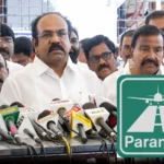 திமுக சட்டமன்ற உறுப்பினர் தங்கம் தென்னரசு செய்தியாளர்களை சந்திக்கும் காட்சி