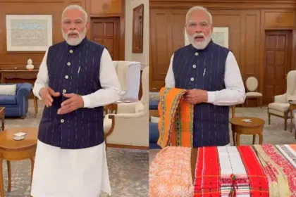 பிரதமர் நரேந்திர மோடி நெசவாளர்களுக்கு ஆதரவு கோரி வீடியோ வெளியிடுகிறார்