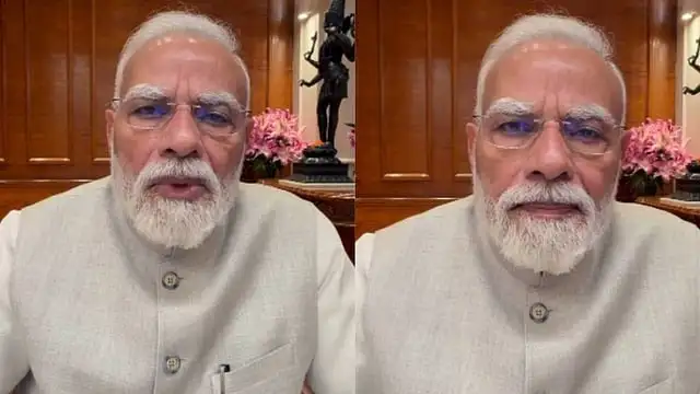 பிரதமர் நரேந்திர மோடி வீடியோ செய்தி வெளியிடுகிறார்