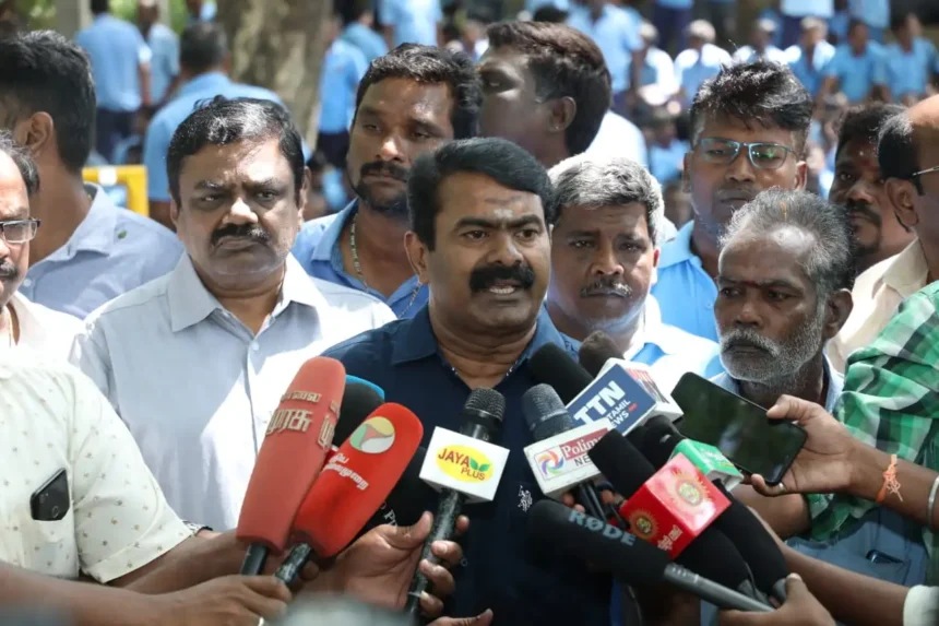 நாம் தமிழர் கட்சி ஒருங்கிணைப்பாளர் சீமான்