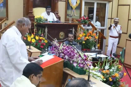 புதுச்சேரி முதலமைச்சர் ரங்கசாமி பட்ஜெட் தாக்கல் செய்கிறார்