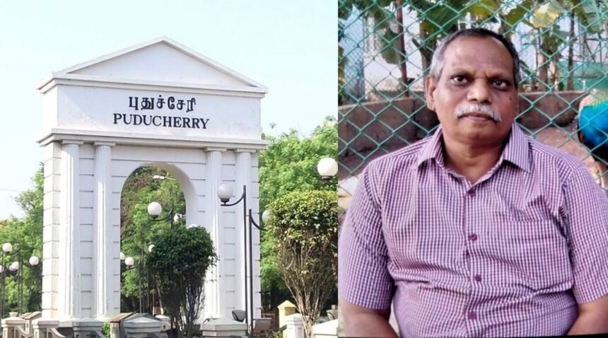 புதுச்சேரி அரசு பள்ளி மாணவர்கள் கல்வி கற்கின்றனர்