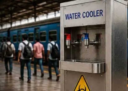 ரயில் நிலைய குடிநீர் குழாய்