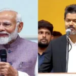 தமிழ்நாடு முதலமைச்சர் விஜய் பிரதமருக்கு கடிதம் எழுதுவது