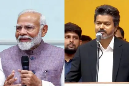 தமிழ்நாடு முதலமைச்சர் விஜய் பிரதமருக்கு கடிதம் எழுதுவது