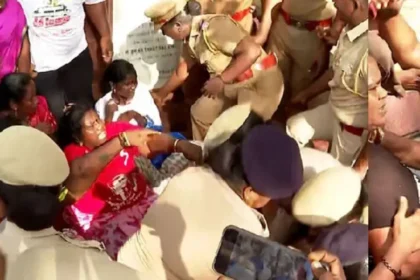 பணி நிரந்தரம், ஊதிய உயர்வு கோரி போராடிய தூய்மைப் பணியாளர்கள் கைது
