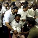 நடிகர் சரத்குமார் தனது பிறந்தநாள் விழாவில் பேசுகிறார்