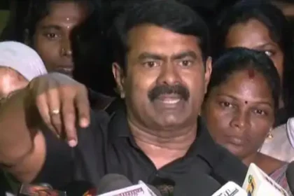 நாம் தமிழர் கட்சியின் தலைமை ஒருங்கிணைப்பாளர் சீமான்