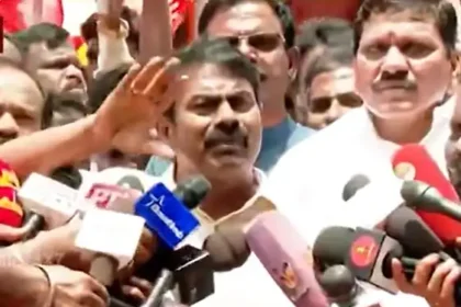 நாம் தமிழர் கட்சி தலைமை ஒருங்கிணைப்பாளர் சீமான்