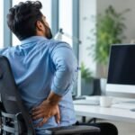நாற்காலியில் அமர்ந்து வேலை செய்யும் நபர்