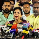 சட்டமன்ற உறுப்பினர் சௌமியா அன்புமணி செய்தியாளர்களிடம் பேசுகிறார்