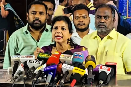 சட்டமன்ற உறுப்பினர் சௌமியா அன்புமணி செய்தியாளர்களிடம் பேசுகிறார்
