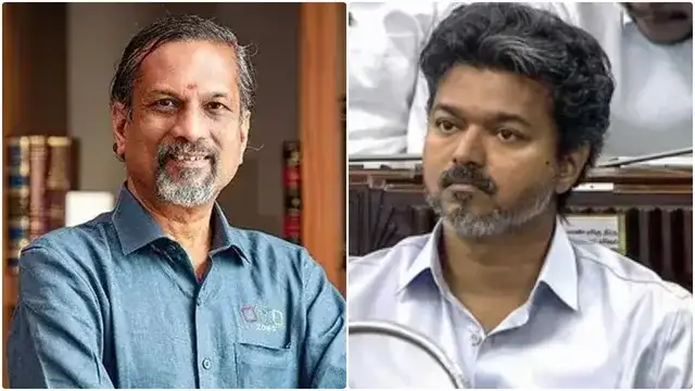முதல்வர் விஜய்க்கு ஸோஹோ நிறுவனர் ஸ்ரீதர் வேம்பு ஆலோசனை வழங்குதல்