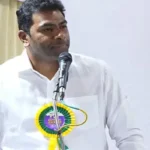 அமைச்சர் ஆதவ் அர்ஜுனா உரை நிகழ்த்துகிறார்