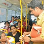 தமிழக முதல்வர் விஜய் மகளிருக்கான இலவச பேருந்து பயணத் திட்டம் குறித்து அறிவிக்கிறார்