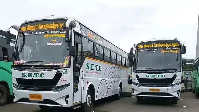 தமிழகத்தில் சிறப்பு பேருந்துகள் இயக்கப்படுவதைக் குறிக்கும் அறிவிப்பு