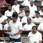 சட்டப்பேரவையில் பேசும் எதிர்க்கட்சித் தலைவர் உதயநிதி ஸ்டாலின்