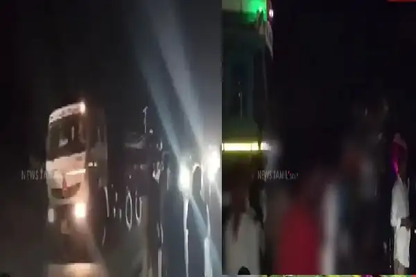 தெலங்கானாவில் விபத்துக்குள்ளான டேங்கர் லாரி மற்றும் ஆட்டோ