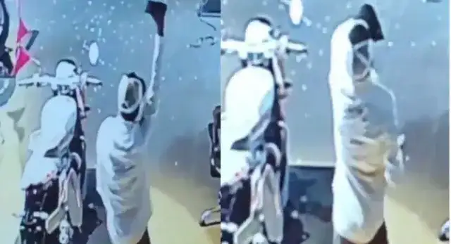 திருடச் சென்ற இடத்தில் 'லுங்கி டான்ஸ்' ஆடும் நபர்