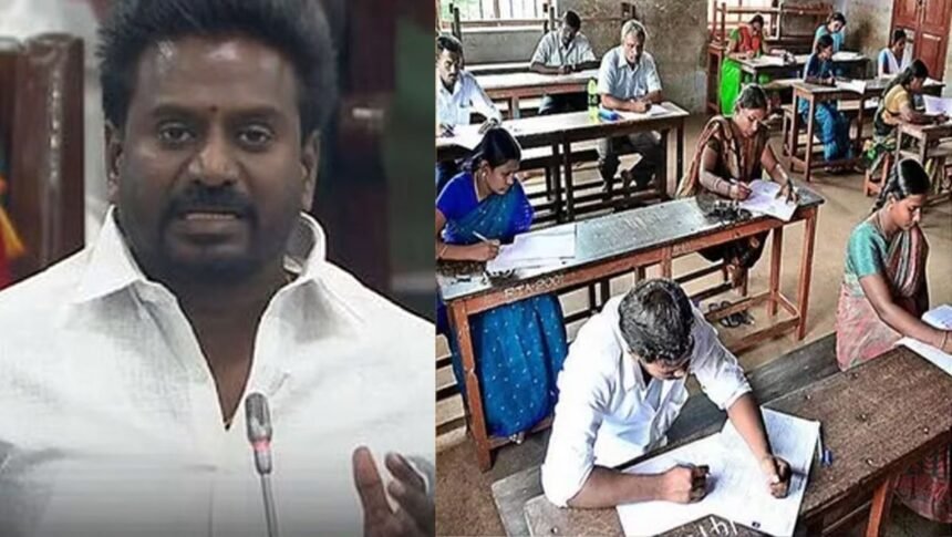 தமிழக சட்டசபையில் ஆசிரியர் தகுதித் தேர்வில் விலக்கு அளிப்பது தொடர்பாக தனித்தீர்மானம் நிறைவேற்றப்படுகிறது.