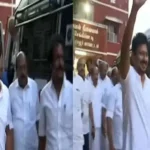 எதிர்க்கட்சித் தலைவர் உதயநிதி ஸ்டாலின் காவல் நிலையத்திற்குள் செல்கிறார்