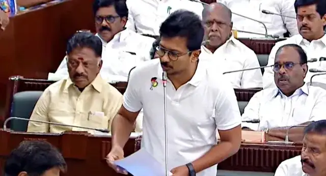 சட்டசபையில் பேசும் உதயநிதி ஸ்டாலின்