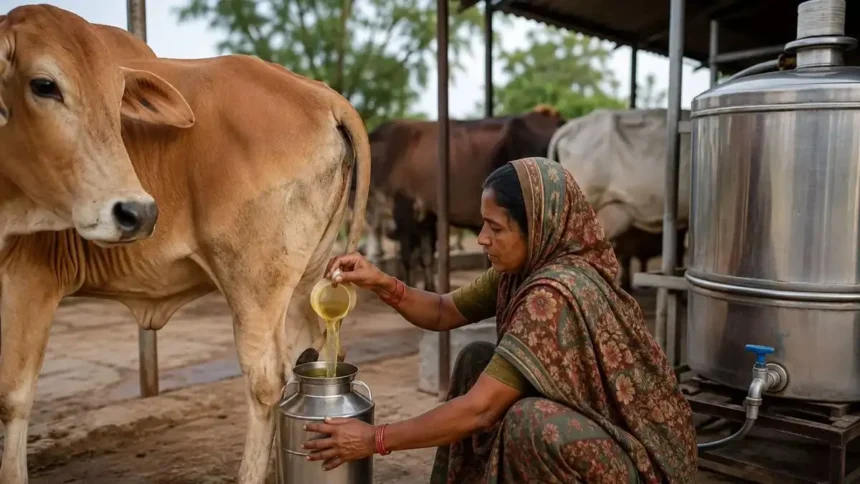 உத்தரப் பிரதேச அரசு பசு சிறுநீர் கொள்முதல் செய்யும் திட்டம்