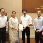 தொழில் துறை அமைச்சர் எஸ். கீர்த்தனா மற்றும் தமிழ்நாடு முதல்வர் சி. ஜோசப் விஜய் சந்திப்பு