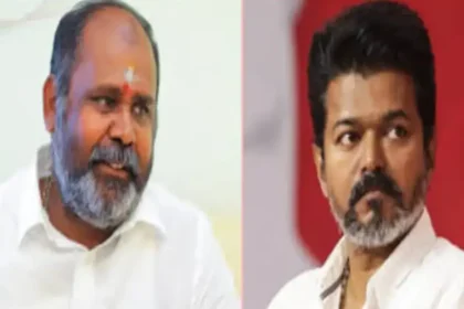 முன்னாள் அமைச்சர் ஆர்.பி.உதயகுமார் செய்தியாளர் சந்திப்பில் பேசுகிறார்