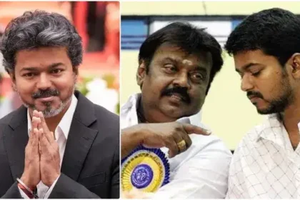 முதலமைச்சர் விஜய் கேப்டன் விஜயகாந்திற்கு புகழ் வணக்கம் செலுத்துகிறார்