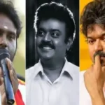 வி. விஜயபிரபாகரன் செய்தியாளர்களிடம் பேசுகிறார்