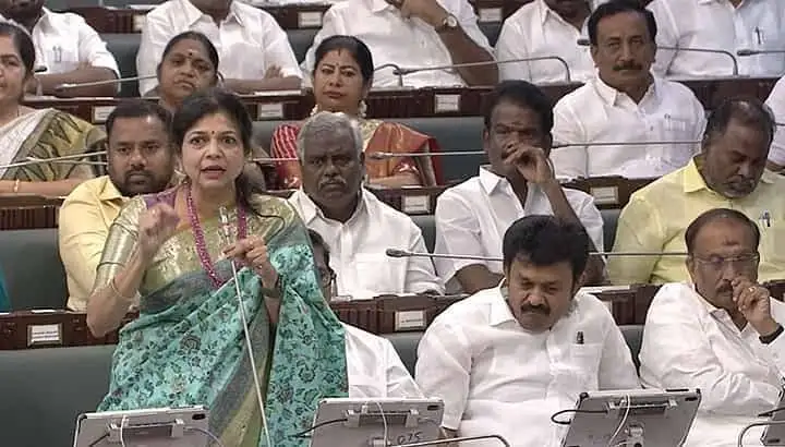 பா.ம.க. எம்.எல்.ஏ. சவுமியா சட்டசபையில் பேசுகிறார்