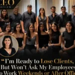 ஊழியர்களின் நலனுக்காக வாடிக்கையாளர்களை மறுக்கும் பெண் சிஇஓ சாரா ஷாம்