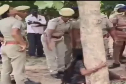 மரங்களை கட்டிப்பிடித்து அழுத விவசாயி செல்வி