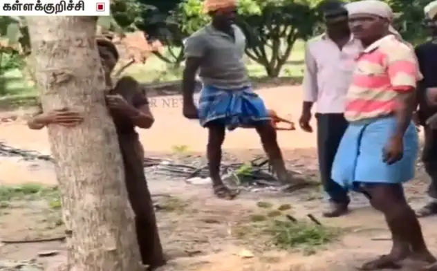 கண் முன்னே வெட்டப்பட்ட மரங்களை கட்டி அணைத்து கதறி அழுத செல்வி