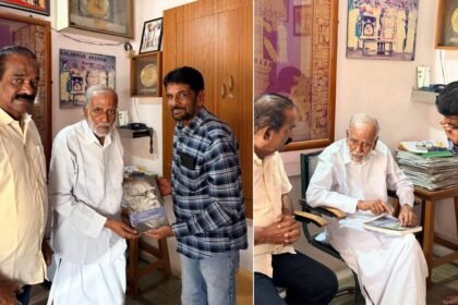 முதலமைச்சர் மு.க.ஸ்டாலின் மற்றும் அமைச்சர் உதயநிதி ஸ்டாலின் 85 வயது விடுதலை விரும்பி சந்திப்பு